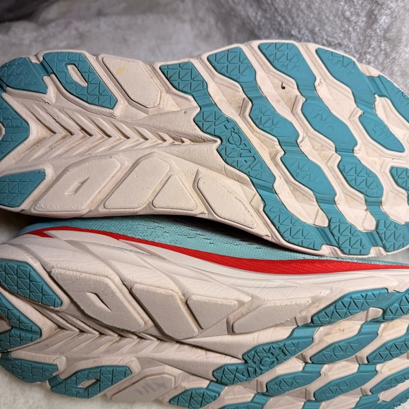 Hoka One One Clifton 8 Athletic Running Shoes Aqua Blue Women's Size 10B - Picture 8 of 11